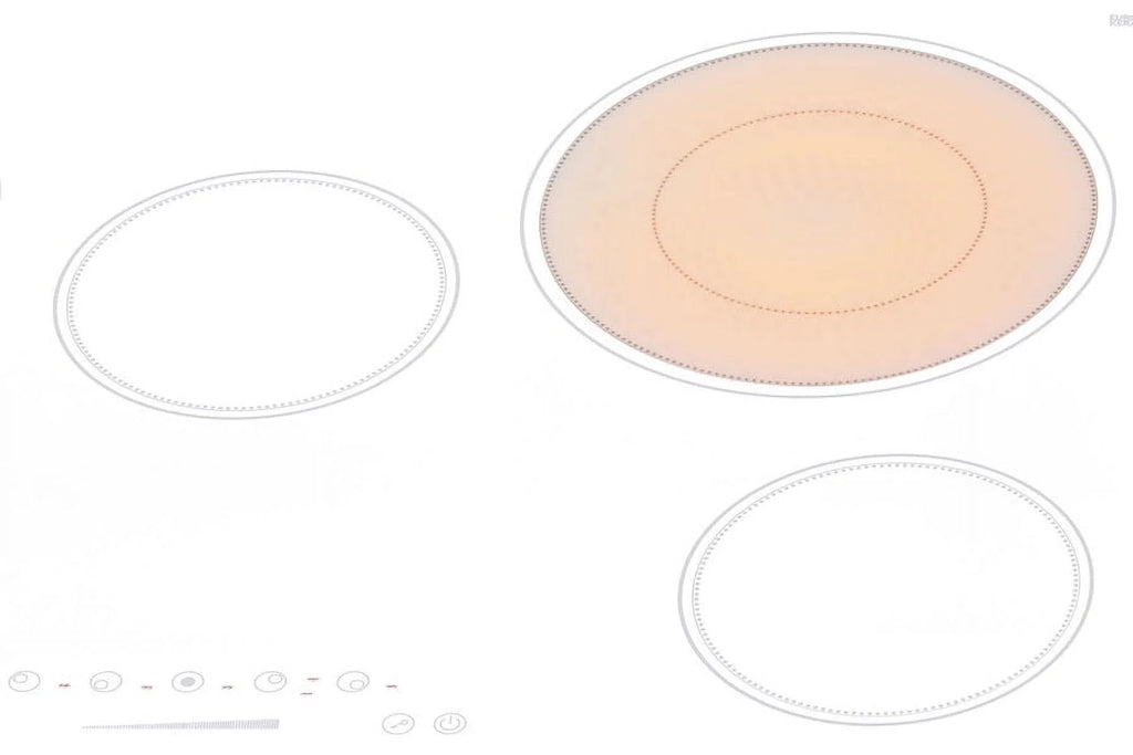 Table de cuisson radiant 5 brûleurs 208-240V 30 po, Blanc