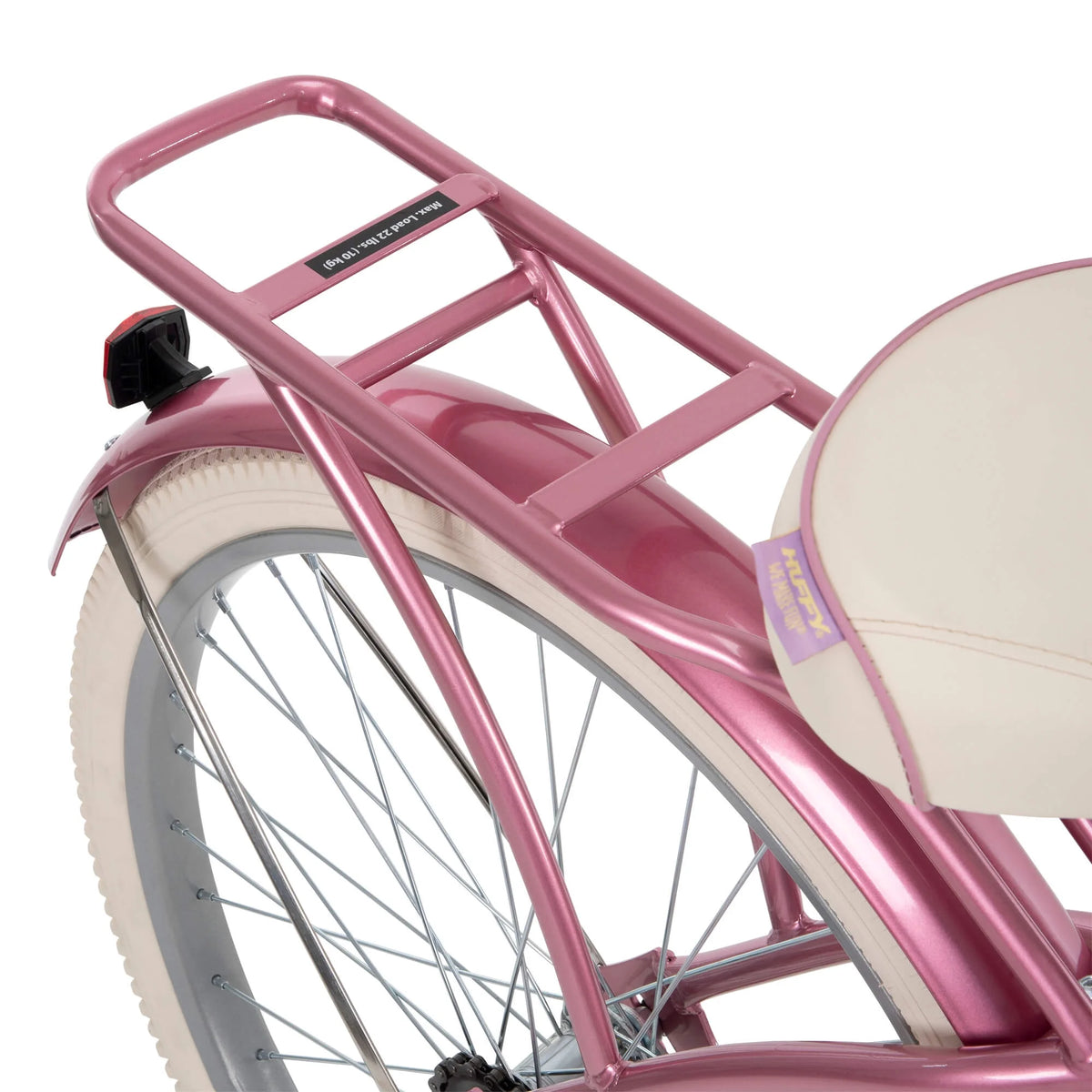 Vélo de plage cruiser Nel Lusso pour femme 26 po, taffeta rose