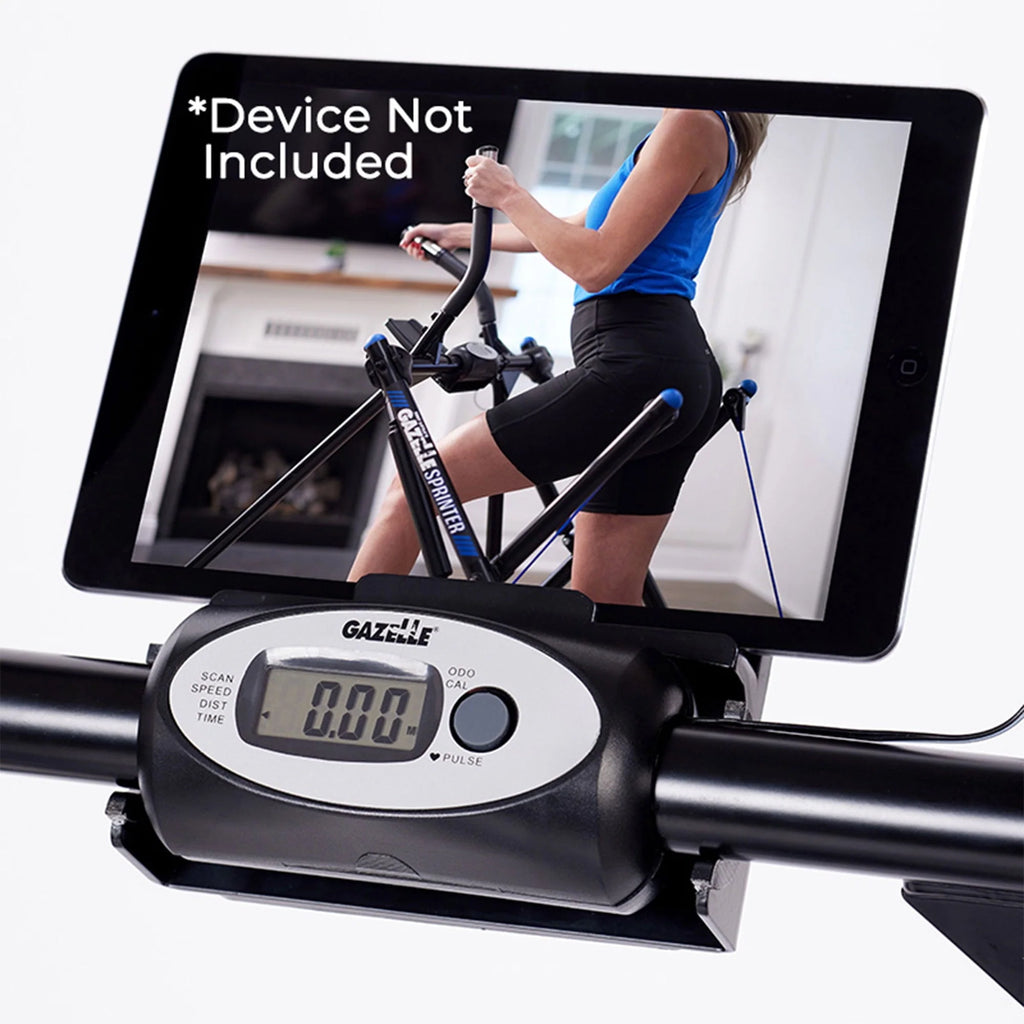 Appareil d'exercice à faible impact Gazelle Sprinter avec moniteur de fréquence cardiaque au poignet