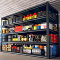 Étagères de garage REIBII 60 po, capacité de 3 000 lb, étagères de rangement robustes et réglables à 5 niveaux, rayonnage métallique, 60 po l x 24 po P x 72 po H