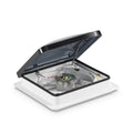 Dometic FanTastic Vent 7350 - Écoutille de ventilation à vitesse variable avec levée automatique du dôme - Fenêtre de toit standard 14x14 pour camping-car. Camping-car. Remorque