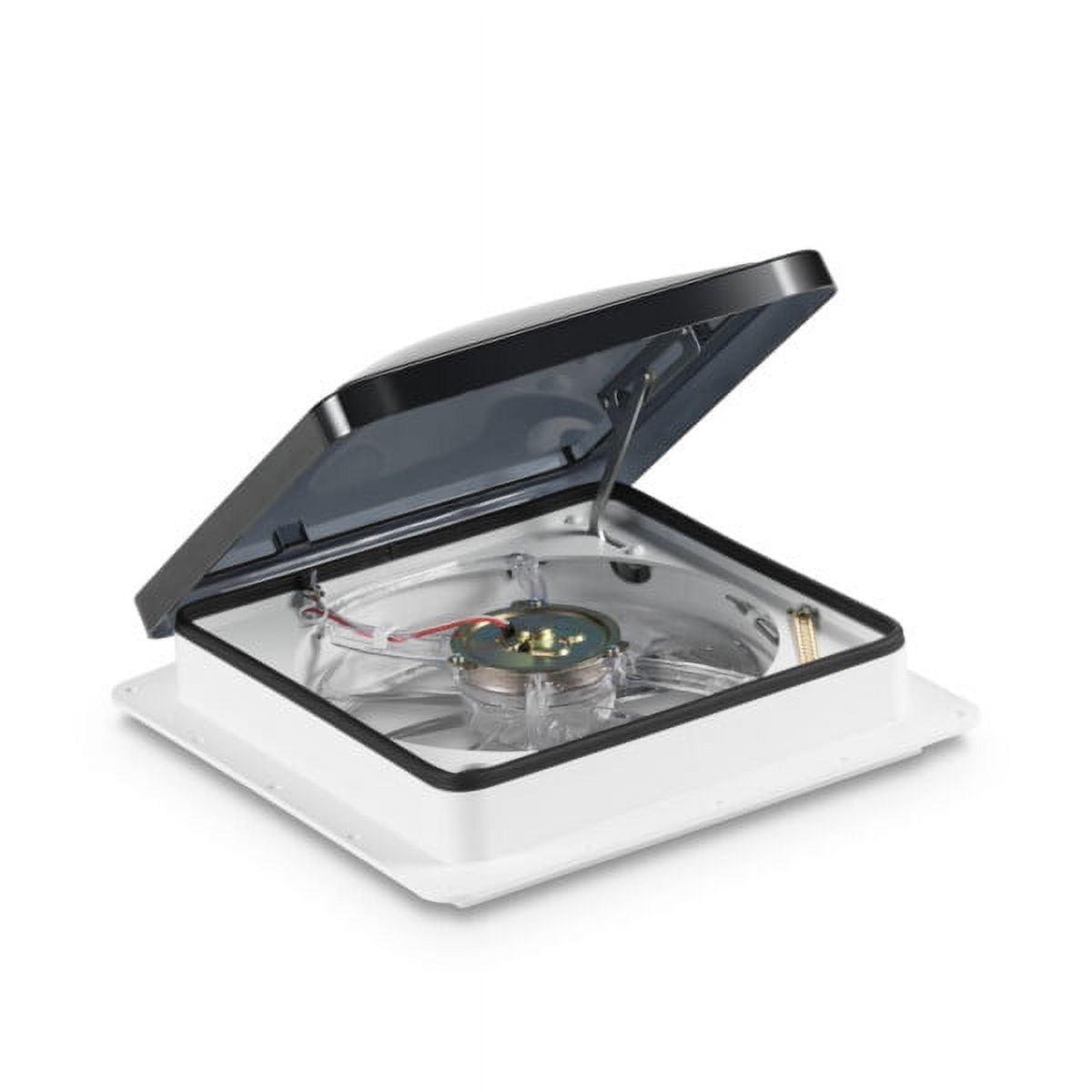 Dometic FanTastic Vent 7350 - Écoutille de ventilation à vitesse variable avec levée automatique du dôme - Fenêtre de toit standard 14x14 pour camping-car. Camping-car. Remorque