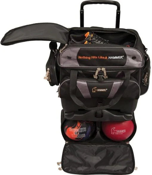 Sac de bowling haut de gamme empilable pour 4 boules
