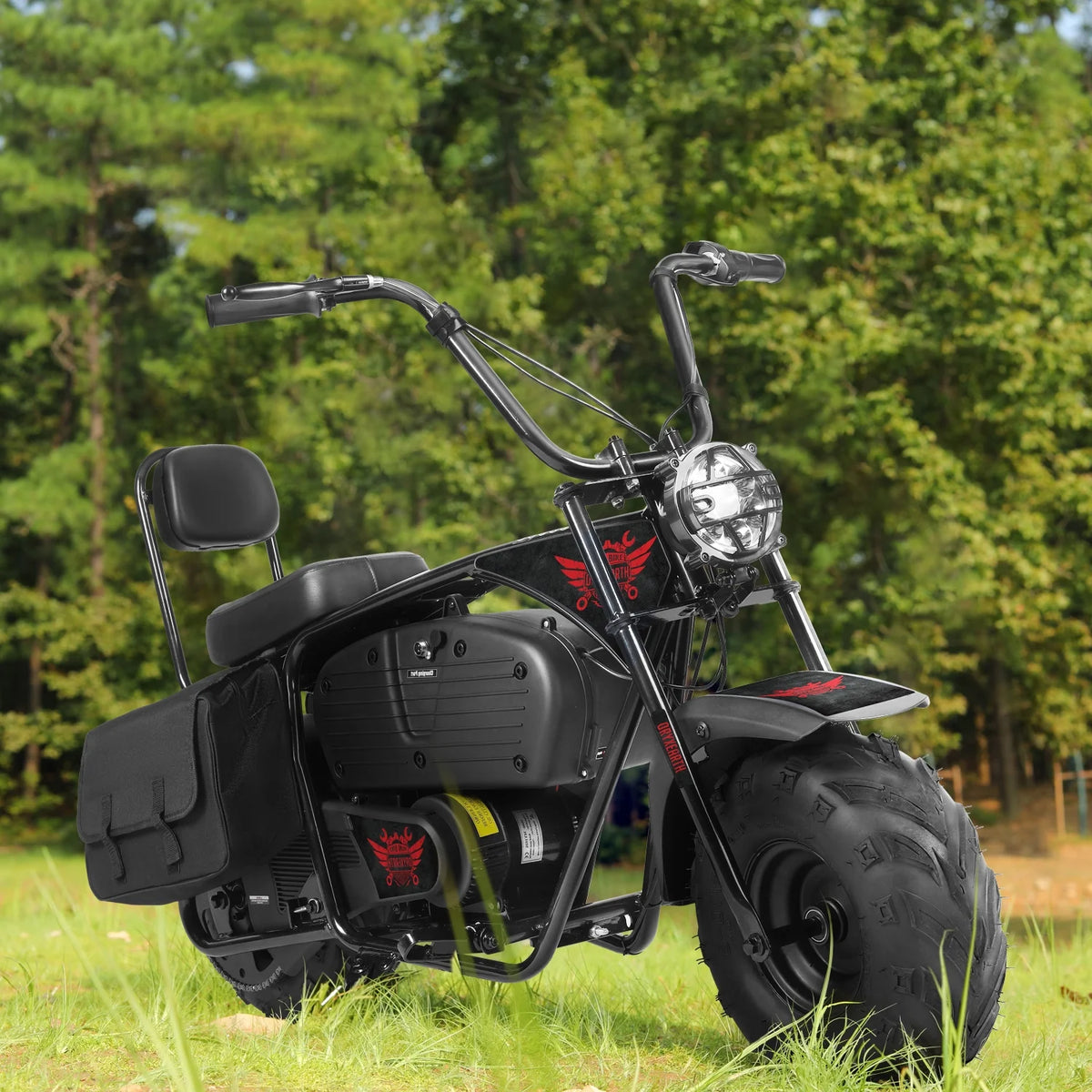 Mini-moto électrique tout-terrain Oryxearth 36 V 1 000 W pour adultes, réservoir de 0,47 gal, vitesse maximale de 21,8 mi/h, camouflage