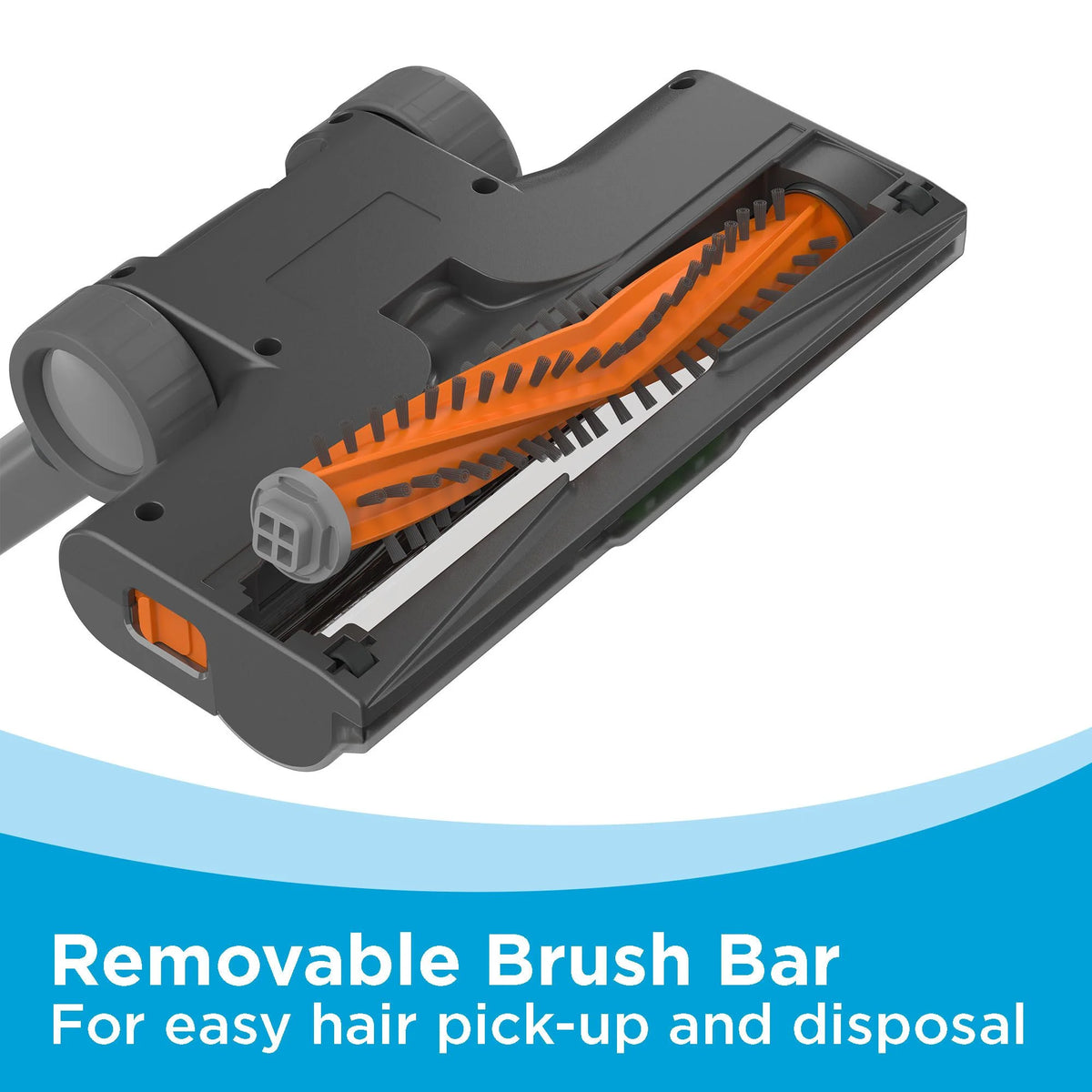 BLACK+DECKER POWERSERIES+ 20V MAX* Kit d’aspirateur balai sans fil, pour tapis et sols durs, convertible en aspirateur à main, autonomie de 44 minutes, pour le nettoyage quotidien, BHFEA18D1