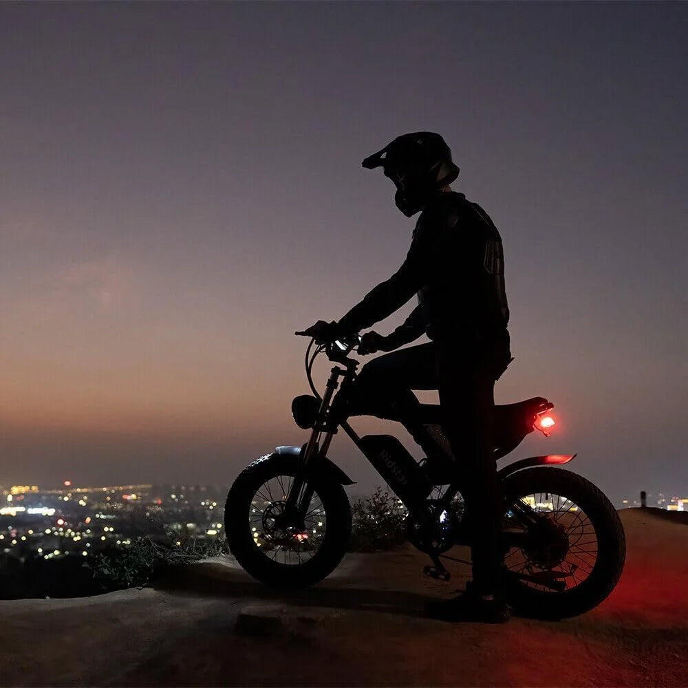 Vélo électrique Ridstar pour adultes, 1200 W, 32 mi/h, moto tout-terrain électrique 48 V 20 Ah, vélo de montagne à pneus larges de 20 pouces et 7 vitesses, UL2849