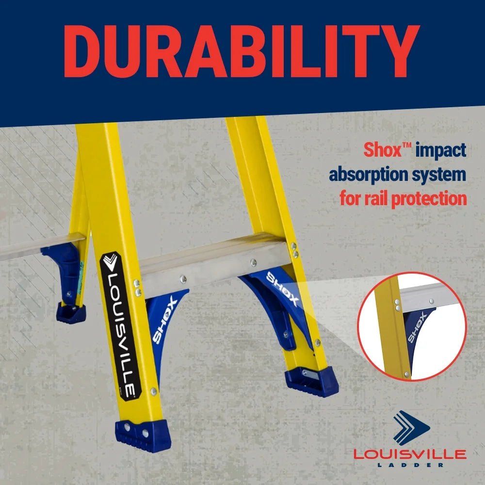 Échelle d’atelier en fibre de verre Louisville de 5 pieds, capacité de charge de 250 lb, Type I, FS2005