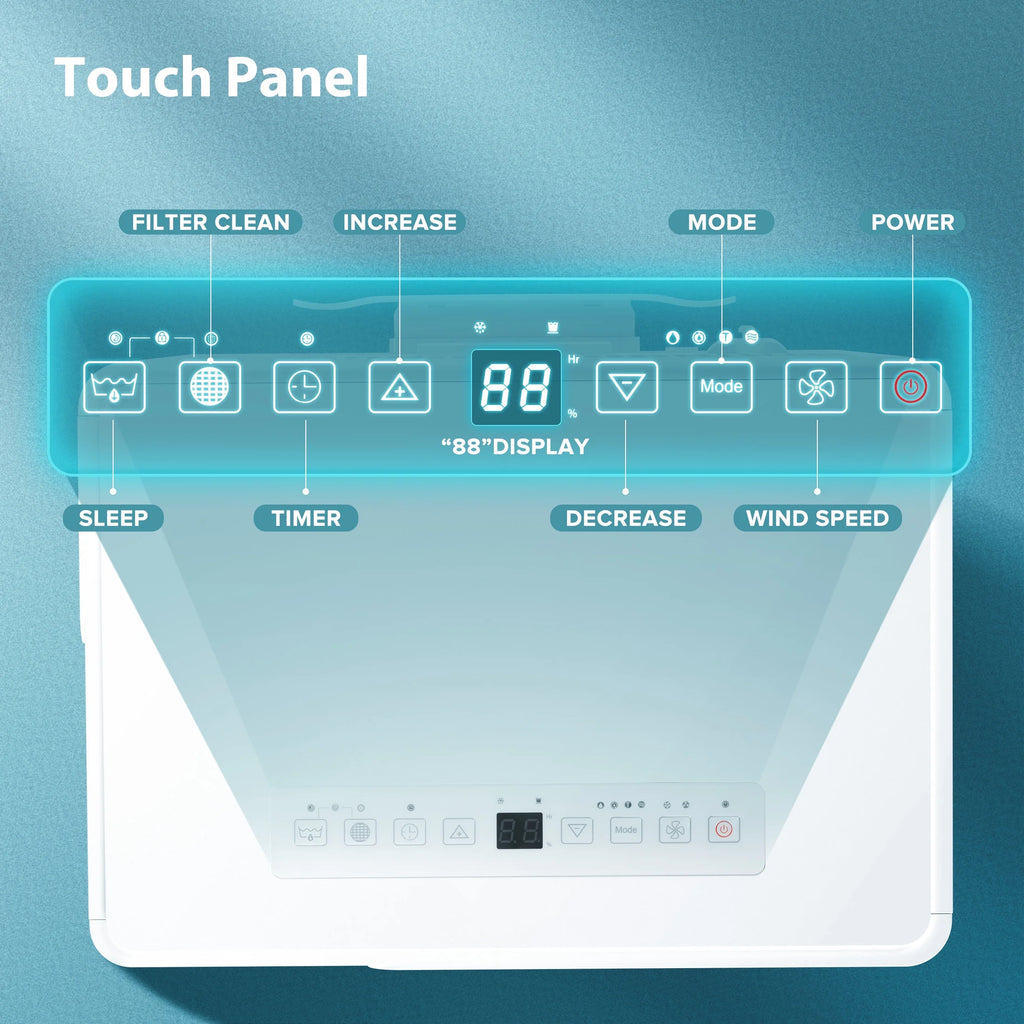 Déshumidificateur KISSAIR de 15 pintes, couverture maximale de 3 000 pi², 3 modes de fonctionnement, minuterie de 24 h, sous-sol/salle de bain/lancerie