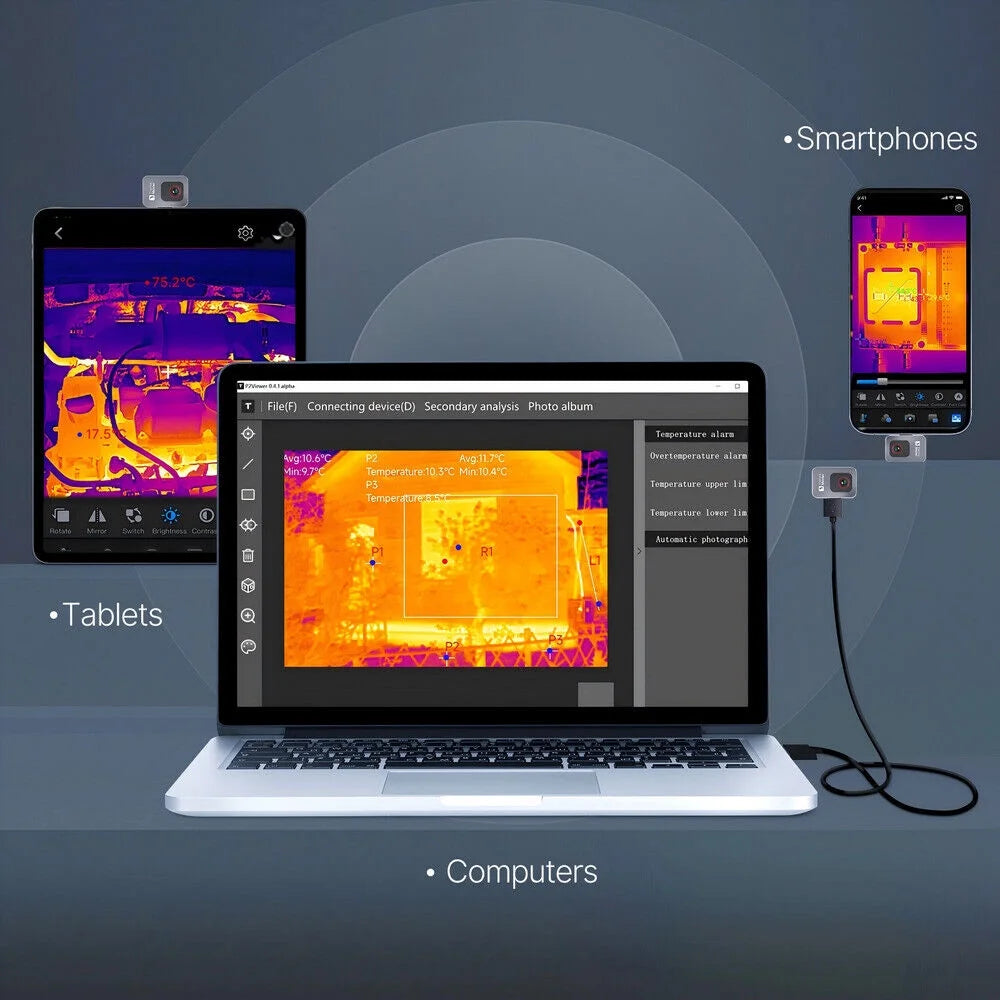 Caméra d’imagerie thermique Thermal Master P2 (Android) 256192, zoom 15x, pour téléphone, États-Unis