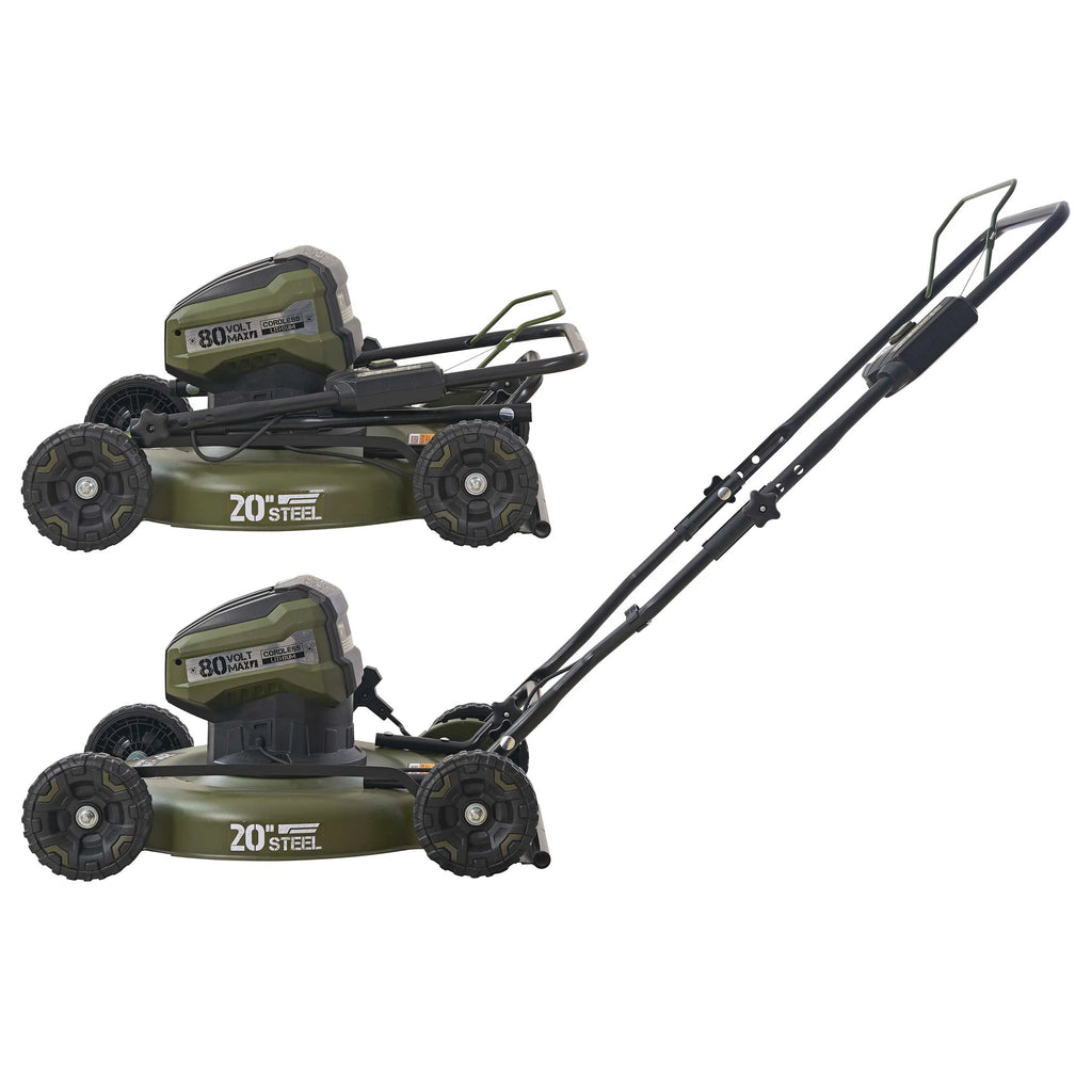Tondeuse à gazon autotractée sans fil FULL BOAR 80V sans balais de 20 po, batterie 2,5 Ah et 1 chargeur inclus