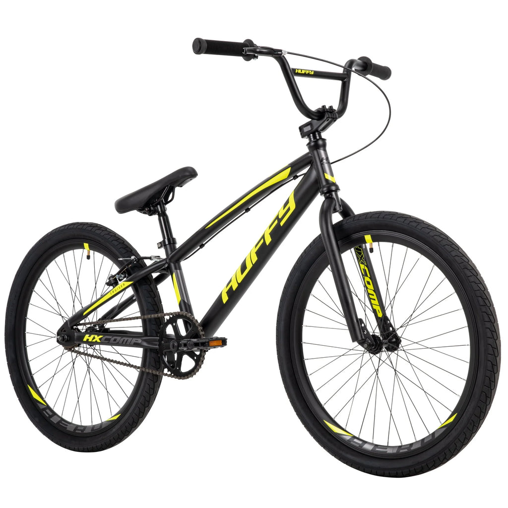 Vélo BMX HX Cruiser 24 pouces pour garçons, noir/jaune