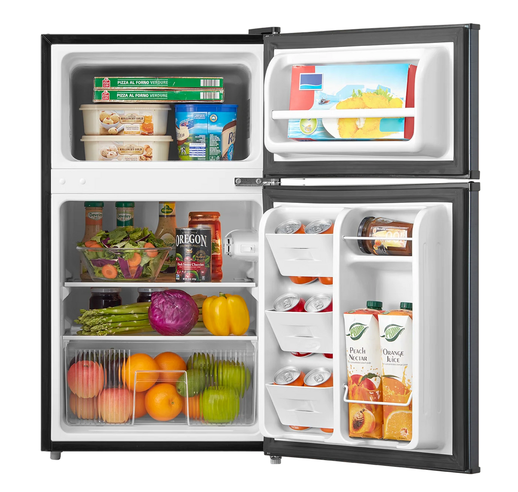 Mini-réfrigérateur Arctic King de 3,2 pi³, à deux portes avec congélateur, en acier inoxydable, certifié Energy Star