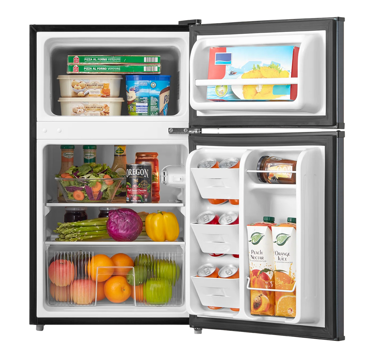 Mini-réfrigérateur Arctic King de 3,2 pi³, à deux portes avec congélateur, en acier inoxydable, certifié Energy Star