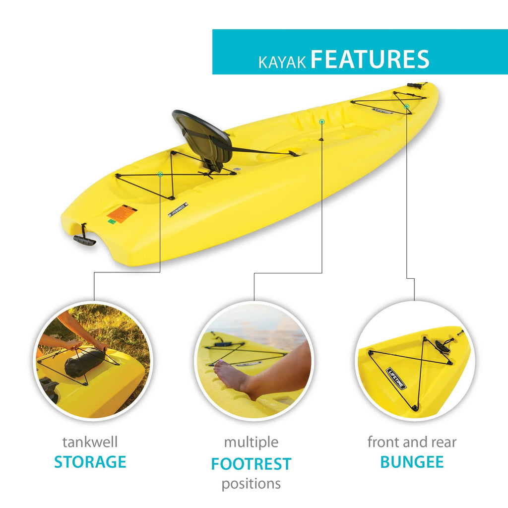 Kayak à assis-dessus Lifetime Volt 85 - Jaune - 90613