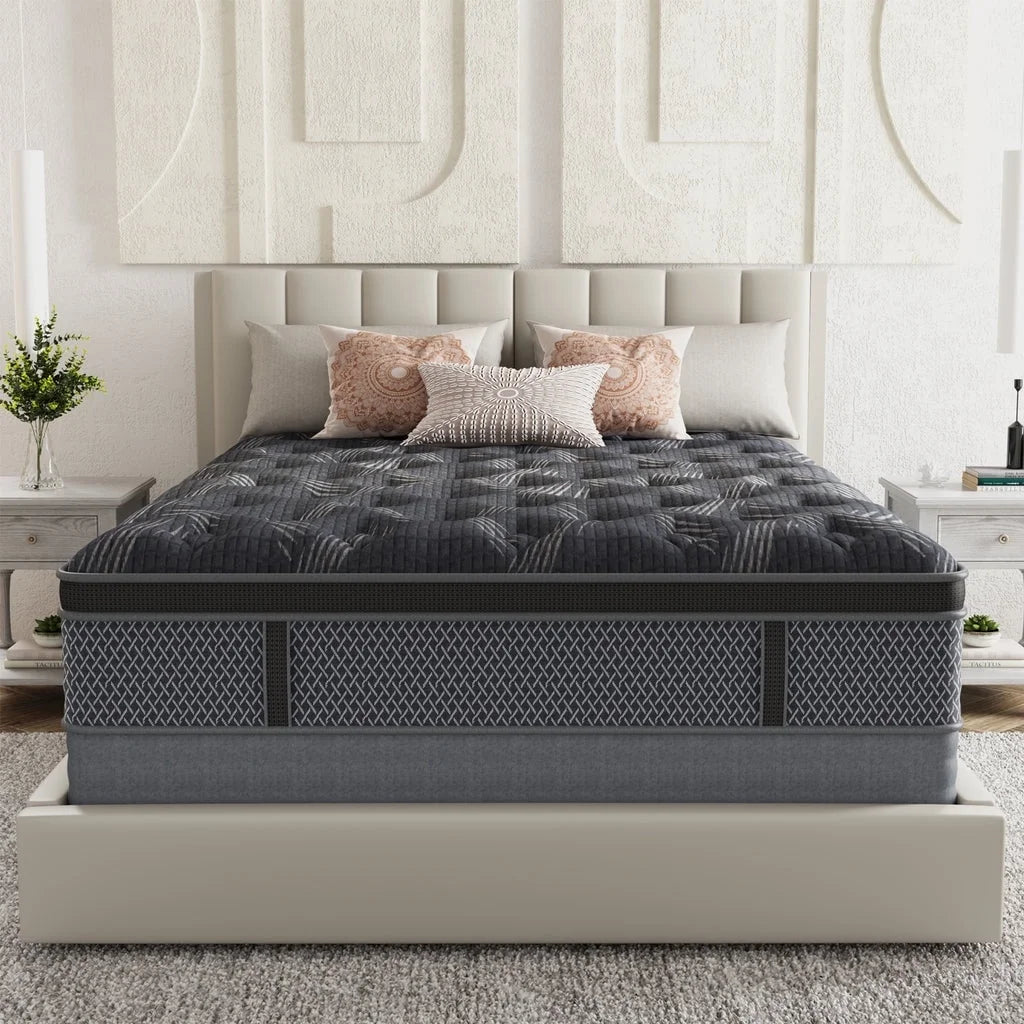Matelas simple BEHOST de 25,4 cm, matelas écologique en mousse à mémoire de forme certifié CertiPUR-US, matelas hybride simple à ressorts ensachés sans transfert de mouvement