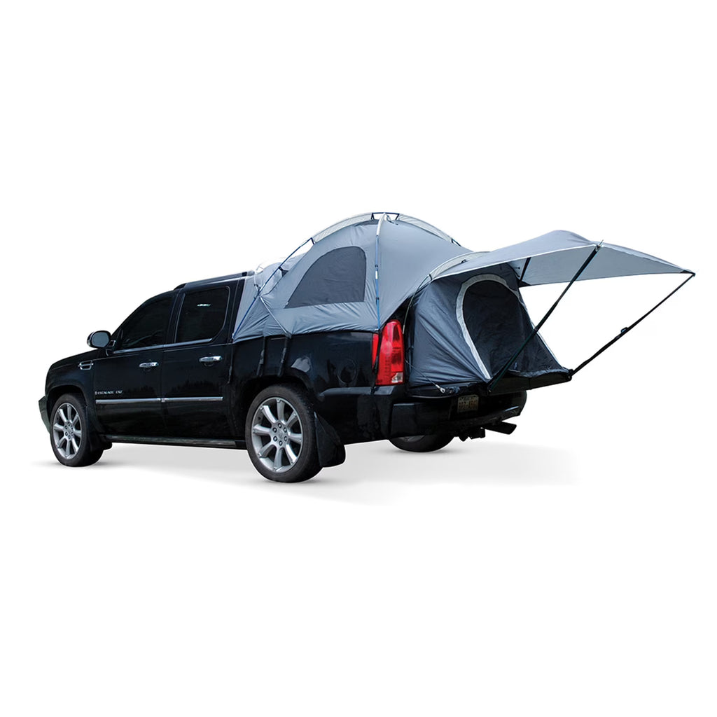 Tente de camping pour 2 personnes avec auvent, pour benne de pick-up, grise, compatible avec les modèles sélectionnés : CHEVROLET AVALANCHE 2002-2013, CADILLAC ESCALADE 2002-2013