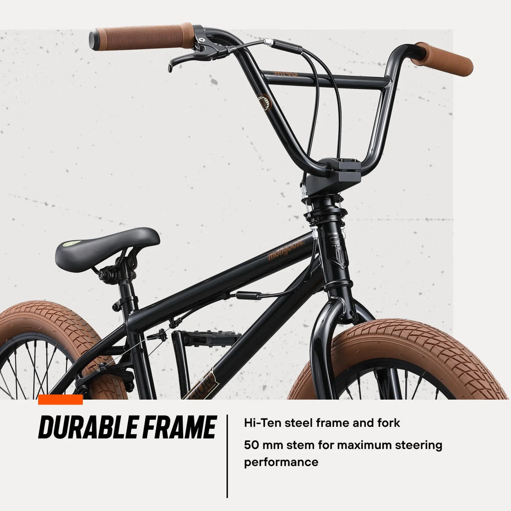 Vélo BMX Freestyle Mongoose Legion L20, Roue de 20 po, Dès 8 ans, Bleu
