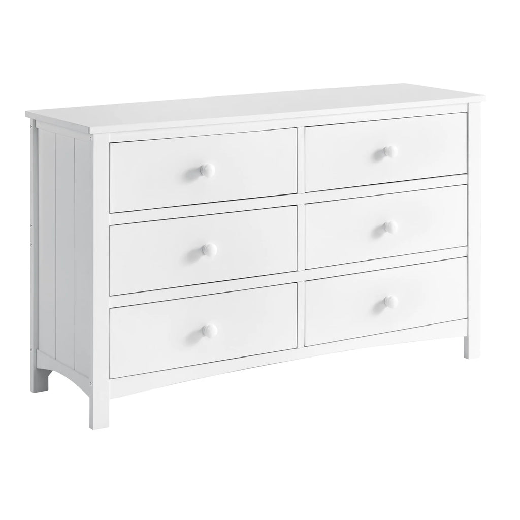 Commode universelle à 6 tiroirs Oxford Baby, blanc neige
