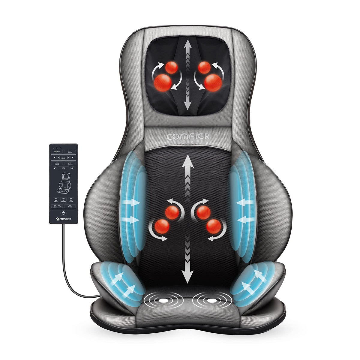 COMFIER Appareil de massage Shiatsu pour nuque et dos avec chaleur