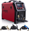 Poste à souder MIG 6 en 1 ARCCAPTAIN, Soudeuse à gaz 200A avec fonctions MIG à fil fourré/Arc/TIG à la main levée/Soudage par points/Pistolet sur bobine