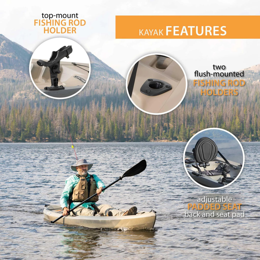 Kayak de pêche Lifetime Tamarack Angler 10 pi, Volcano Fusion (91340)