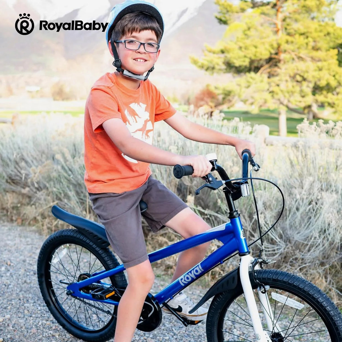 Vélo Royalbaby Freestyle 20 pour garçons et filles de 9 à 12 ans, Bleu