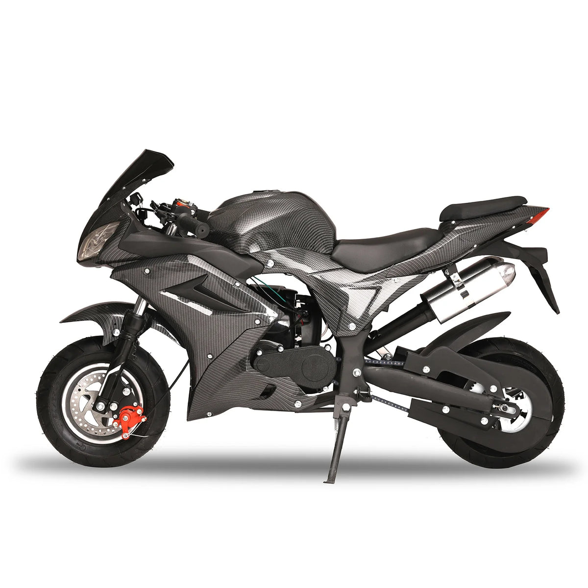 Mini moto essence AQQW 49cc pour adultes et enfants, mini motos 4 temps, jouets motos tout-terrain à essence, charge max 441 lbs, meilleurs cadeaux pour enfants