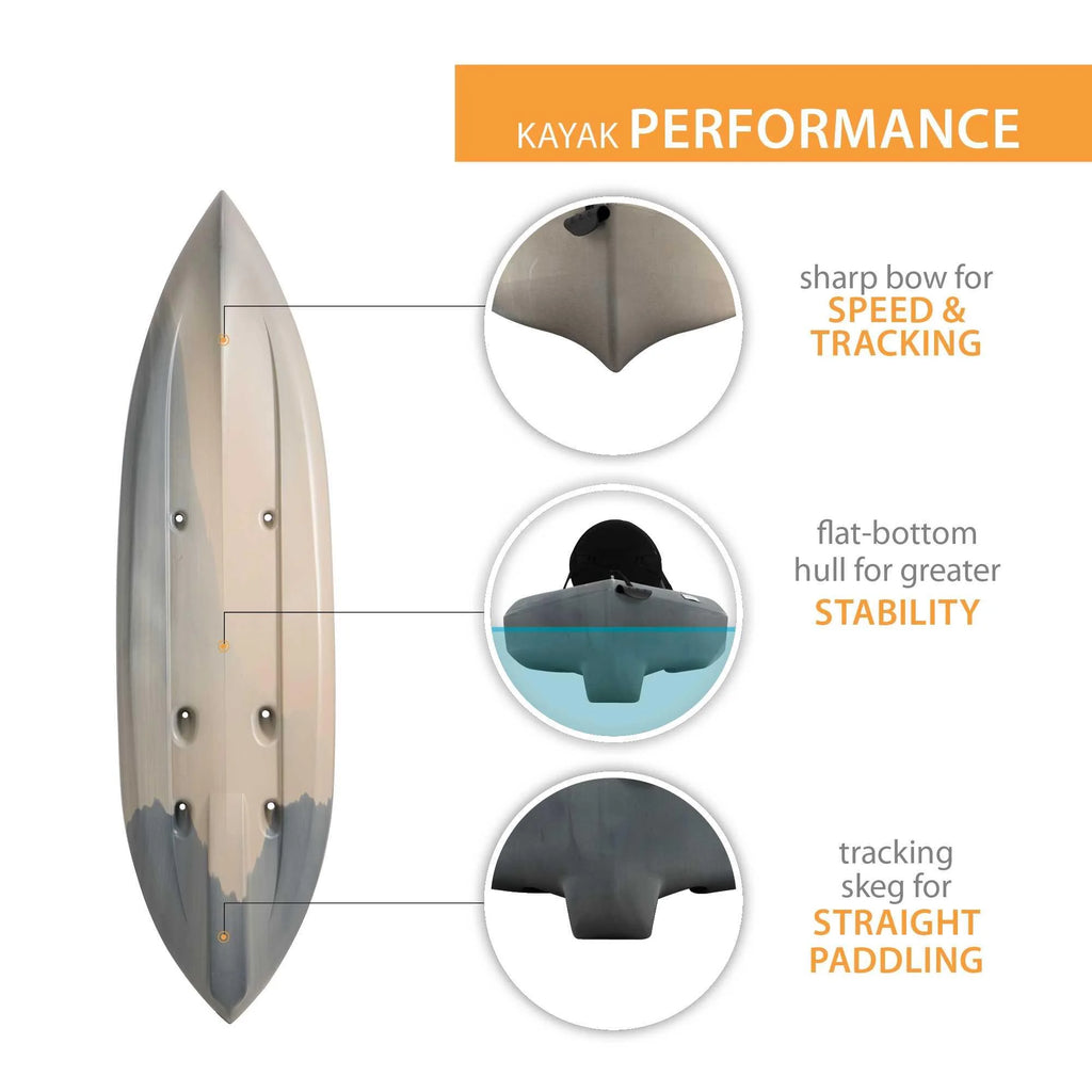 Kayak de pêche Lifetime Tamarack Angler 10 pi, Volcano Fusion (91340)