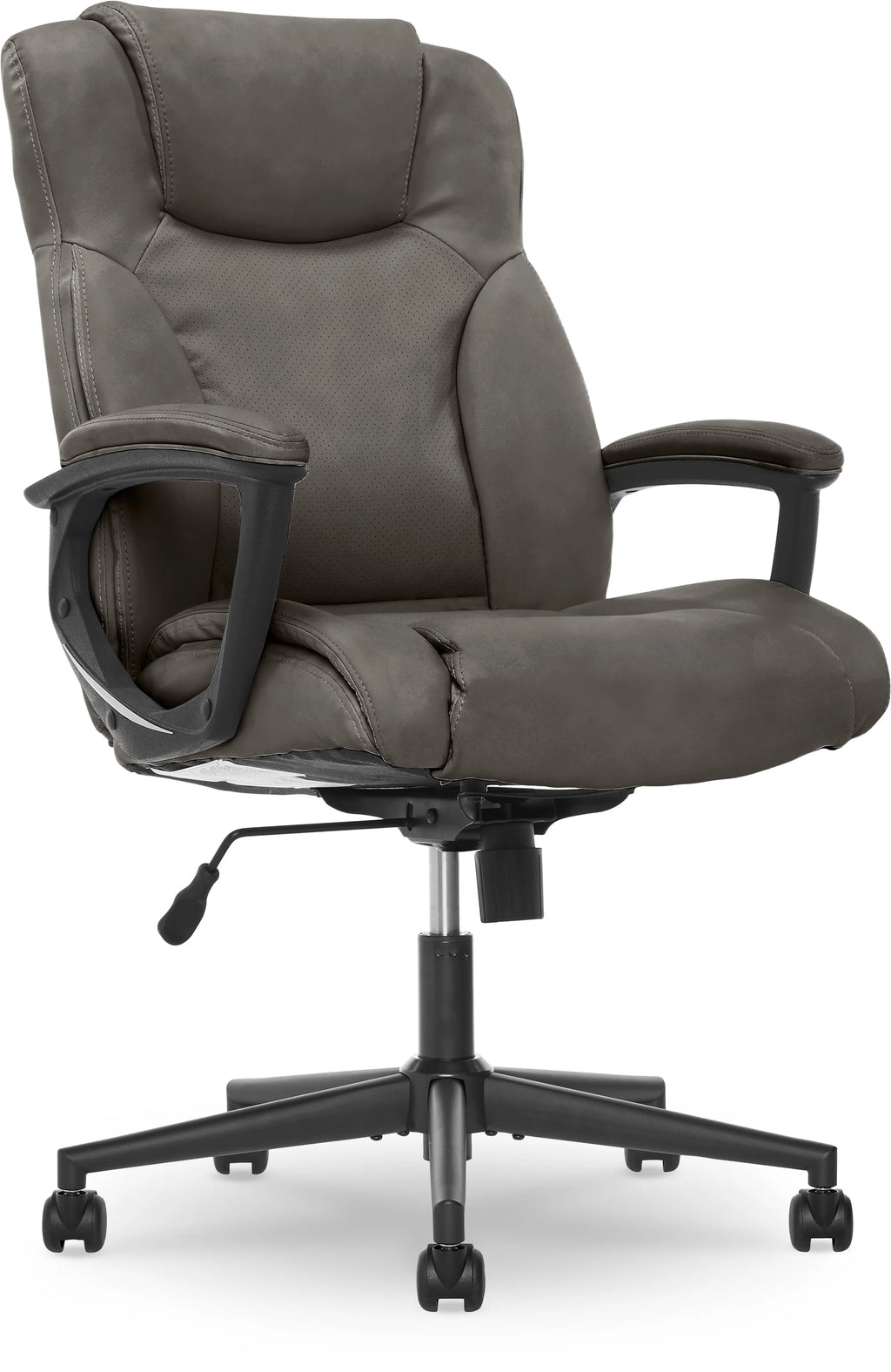 Chaise de bureau Serta Connor en microfibre gris clair