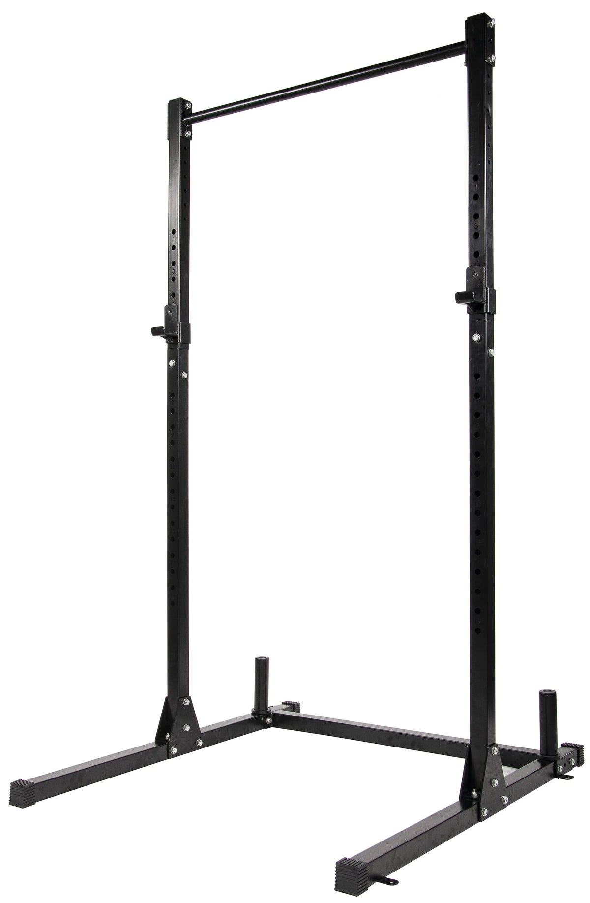 BalanceFrom Support de musculation réglable multifonction pour squats avec crochets en J et autres accessoires, capacité de 500 livres