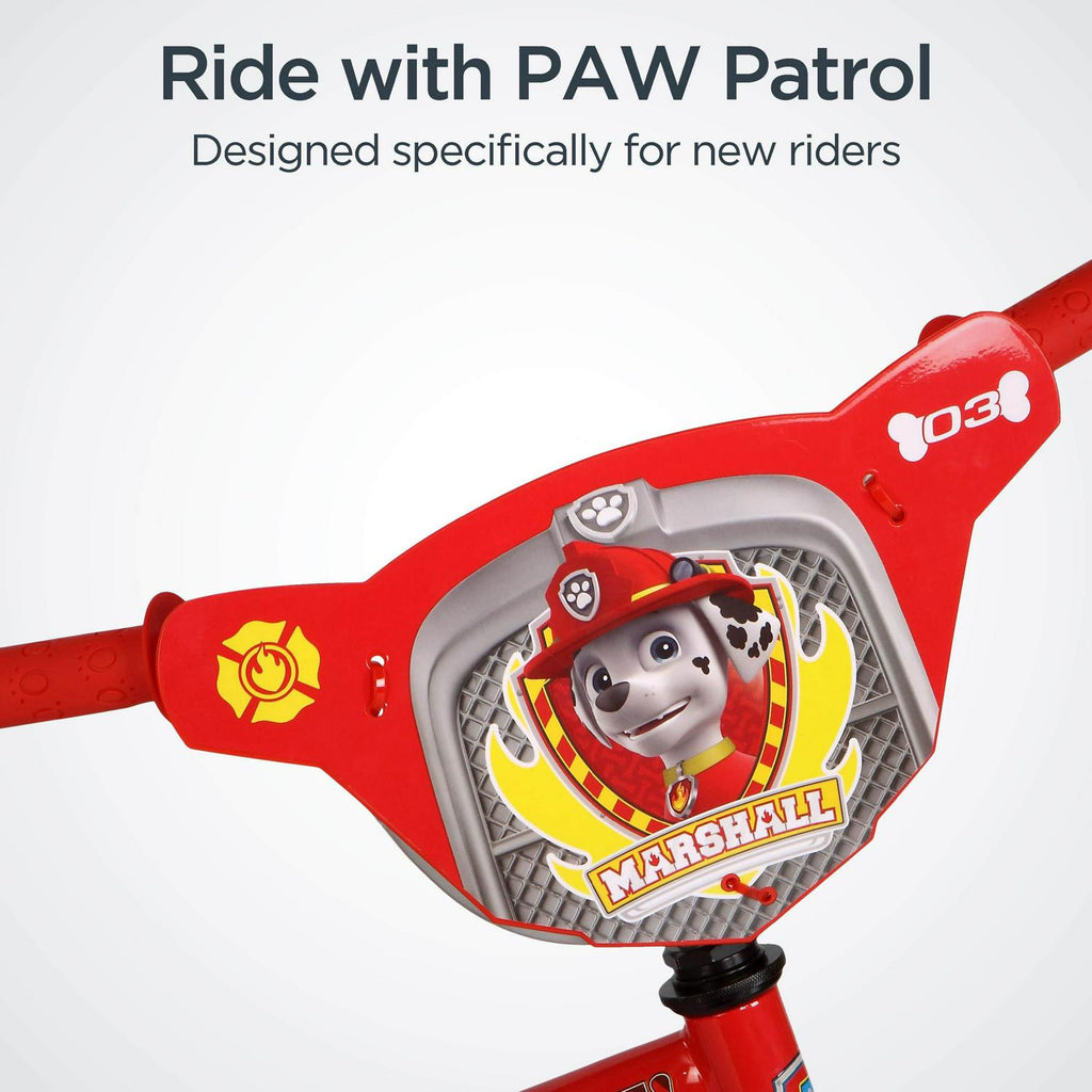 Vélo pour enfants Schwinn Nickelodeon Pat’ Patrouille Marshall de 12 po. Pour les 2 à 4 ans. Rouge