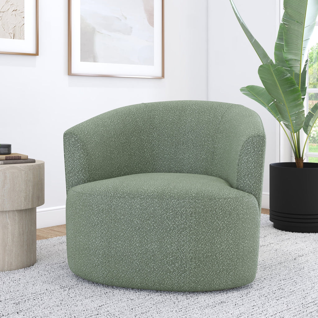 Fauteuil d'appoint pivotant en bouclé Mainstays, taupe