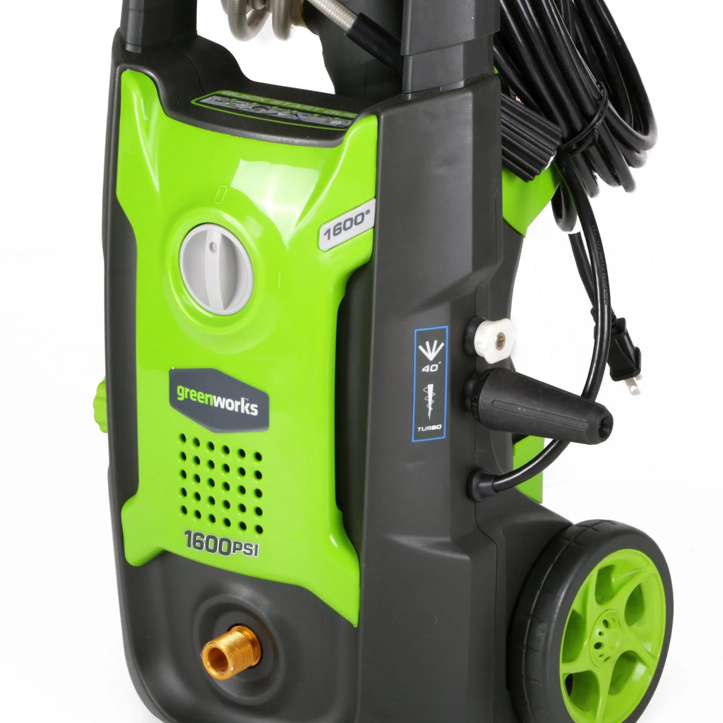 Produit arrêté - Nettoyeur haute pression électrique filaire Greenworks 1600 PSI, 13 A, 1,2 GPM, 5100102