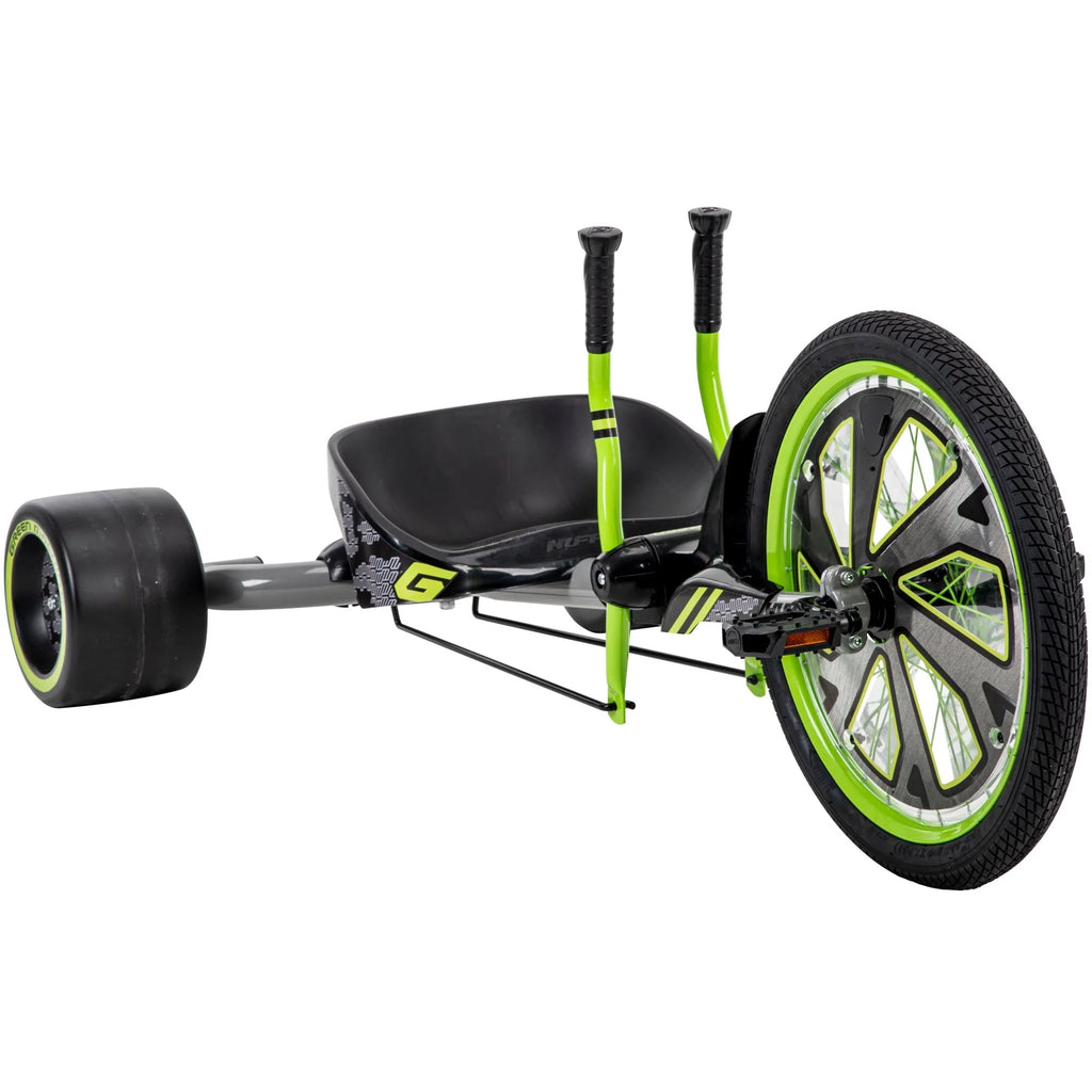 Tricycle Huffy Green Machine à 3 roues de 20 pouces, vert et gris