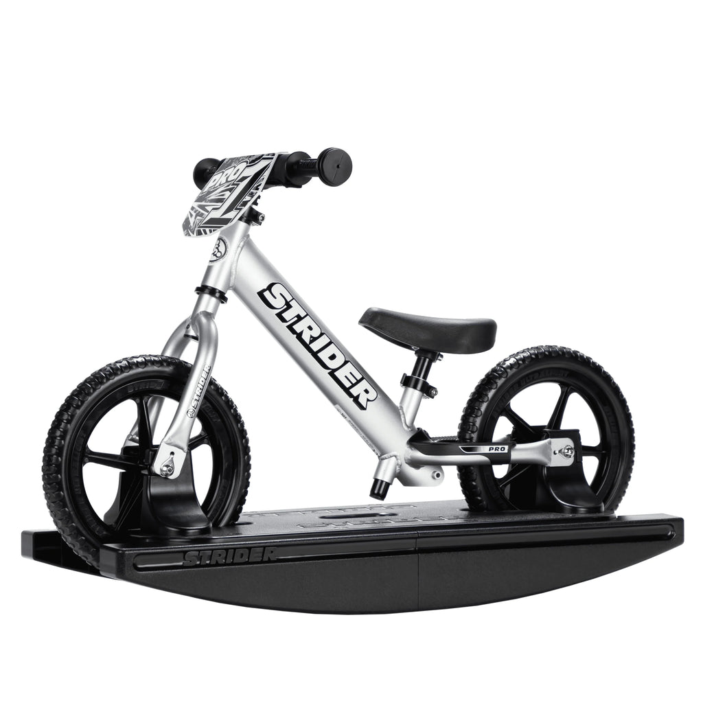 Strider - Vélo d’équilibre bascule 2-en-1 12 Pro, de 6 mois à 5 ans - Argent