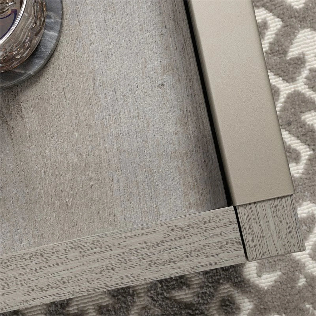 Table basse contemporaine en bois d'ingénierie Pemberly Row marron