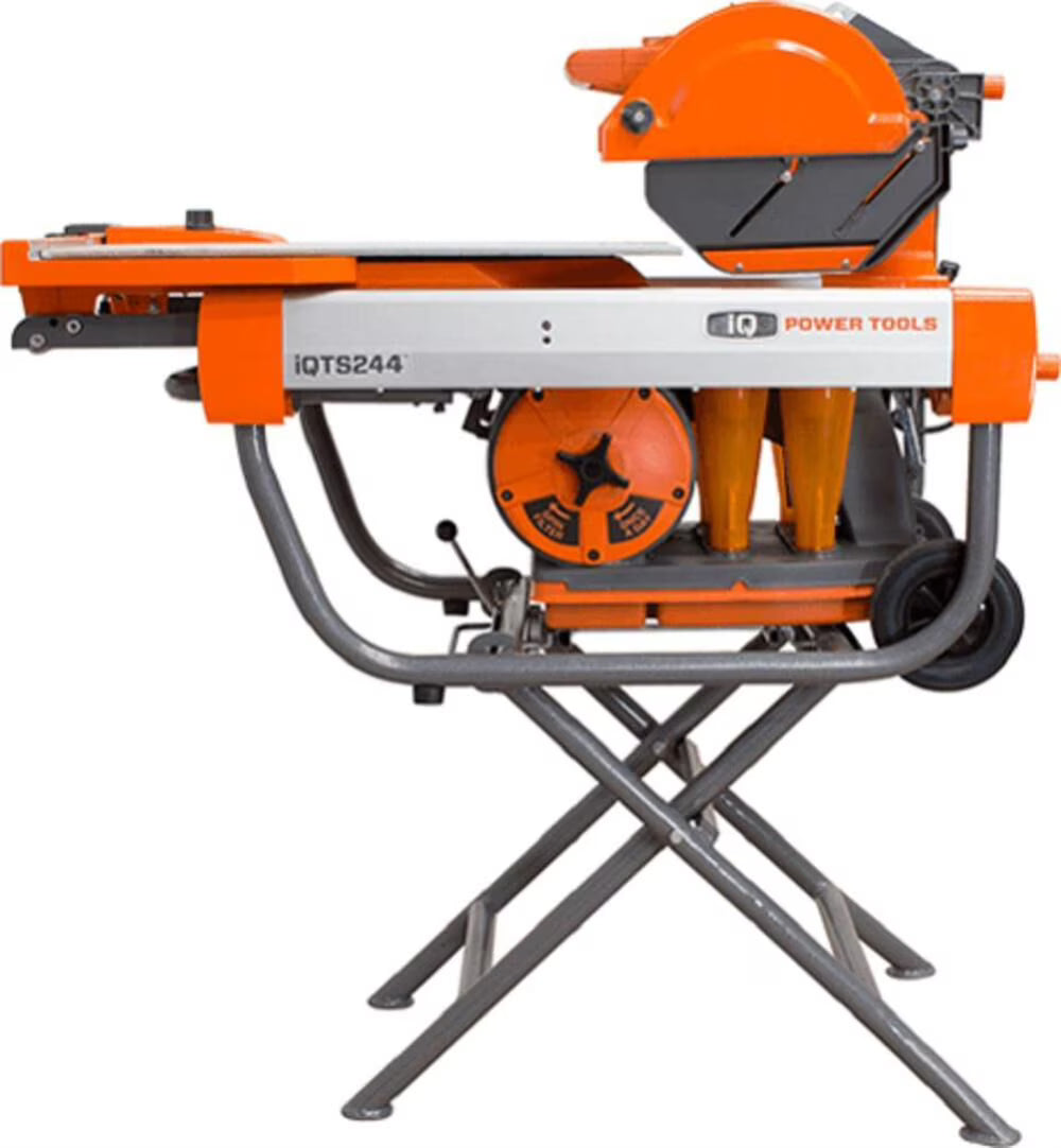 IQ Power Tools TS244 10 Scie à carrelage à coupe à sec avec support