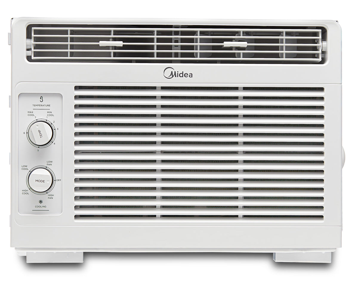 Climatiseur de fenêtre mécanique Midea 5 000 BTU pour 150 pi², blanc, MAW05M1WWT, neuf