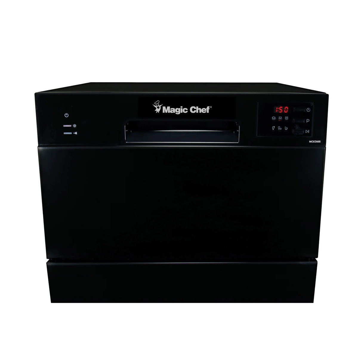 Lave-vaisselle de comptoir Magic Chef Energy Star pour 6 couverts (modèle MCSCD6W5)  S’installe sous les armoires grâce à sa hauteur de 17,2 po