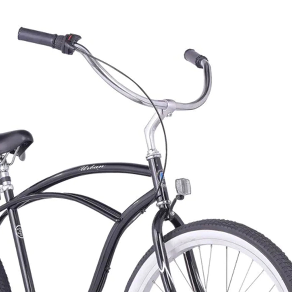 Vélo de plage cruiser Firmstrong Urban Man pour homme, 26 pouces, 3 vitesses, noir