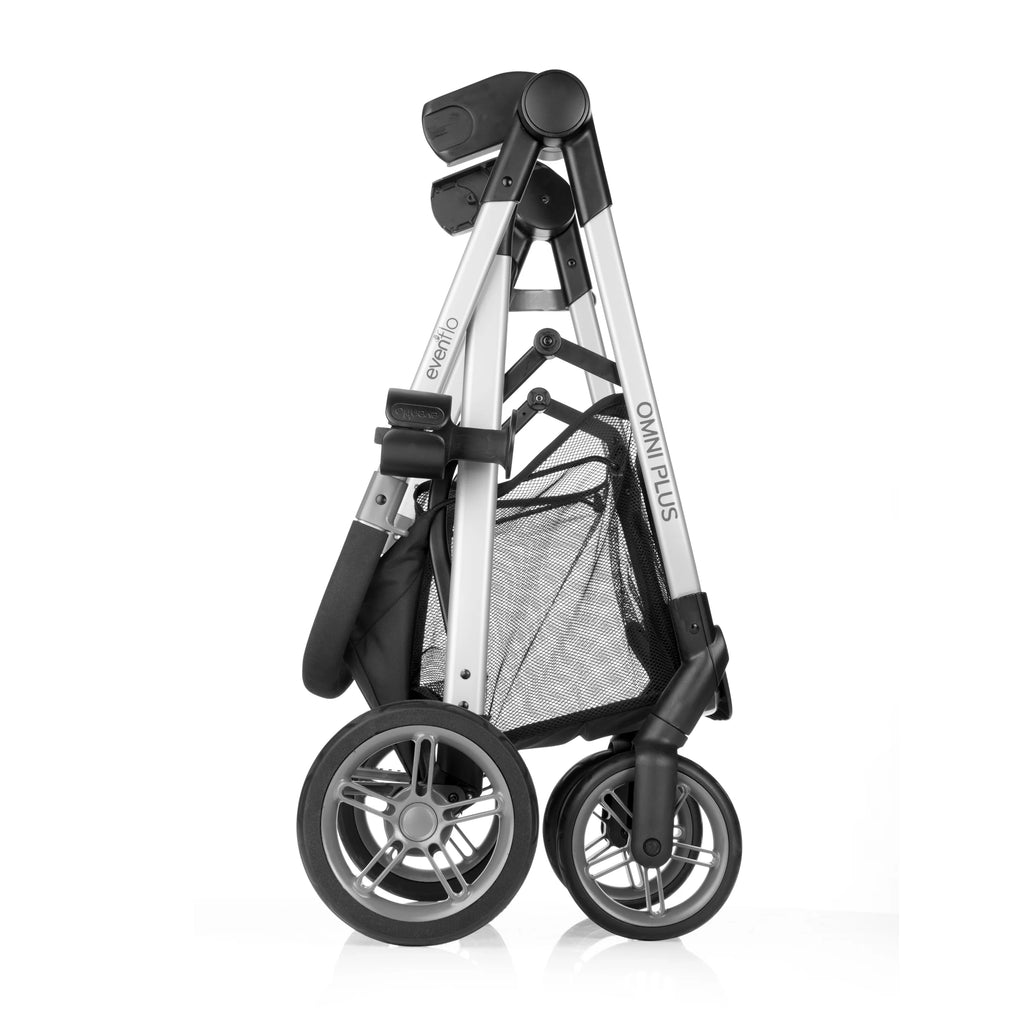 Système de voyage modulaire Evenflo Omni Plus avec siège auto pour bébé LiteMax Sport, gris Mylar, unisexe