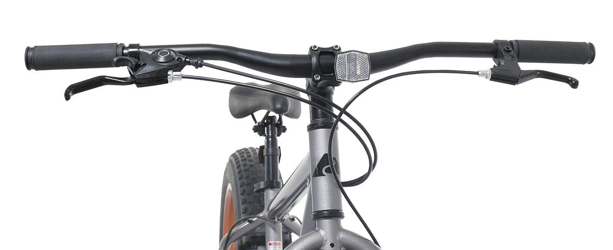 Vélo à pneus larges Ozark Trail, roues de 26 pouces, convient aux adolescents et aux adultes mesurant entre 1,58 m et 1,78 m, unisexe, gris