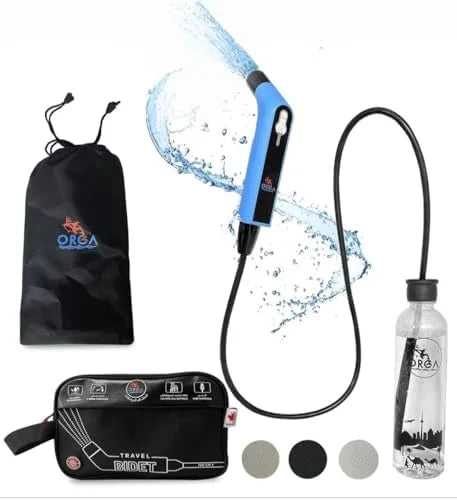 Bouteille de bidet de voyage portable Orca, vaporisateur personnel à main, bidet de voyage électrique pour camping, hygiène personnelle, soins pour bébé, pulvérisateur de toilettes pour le nettoyage