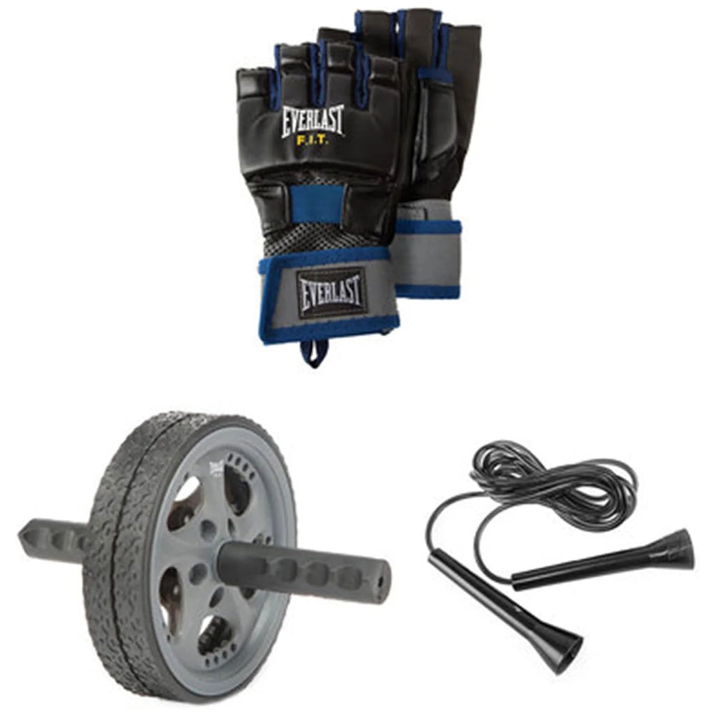 Sac d’entraînement robuste autoportant Everlast Powercore avec kit – Boîte ouverte