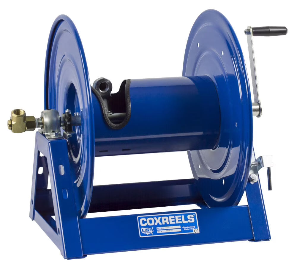bobine de tuyau pour nettoyeur haute pression coxreels - capacité de 3 000 psi, 300 pi x 1/2 po, modèle n° 1125-4-200-bvxx