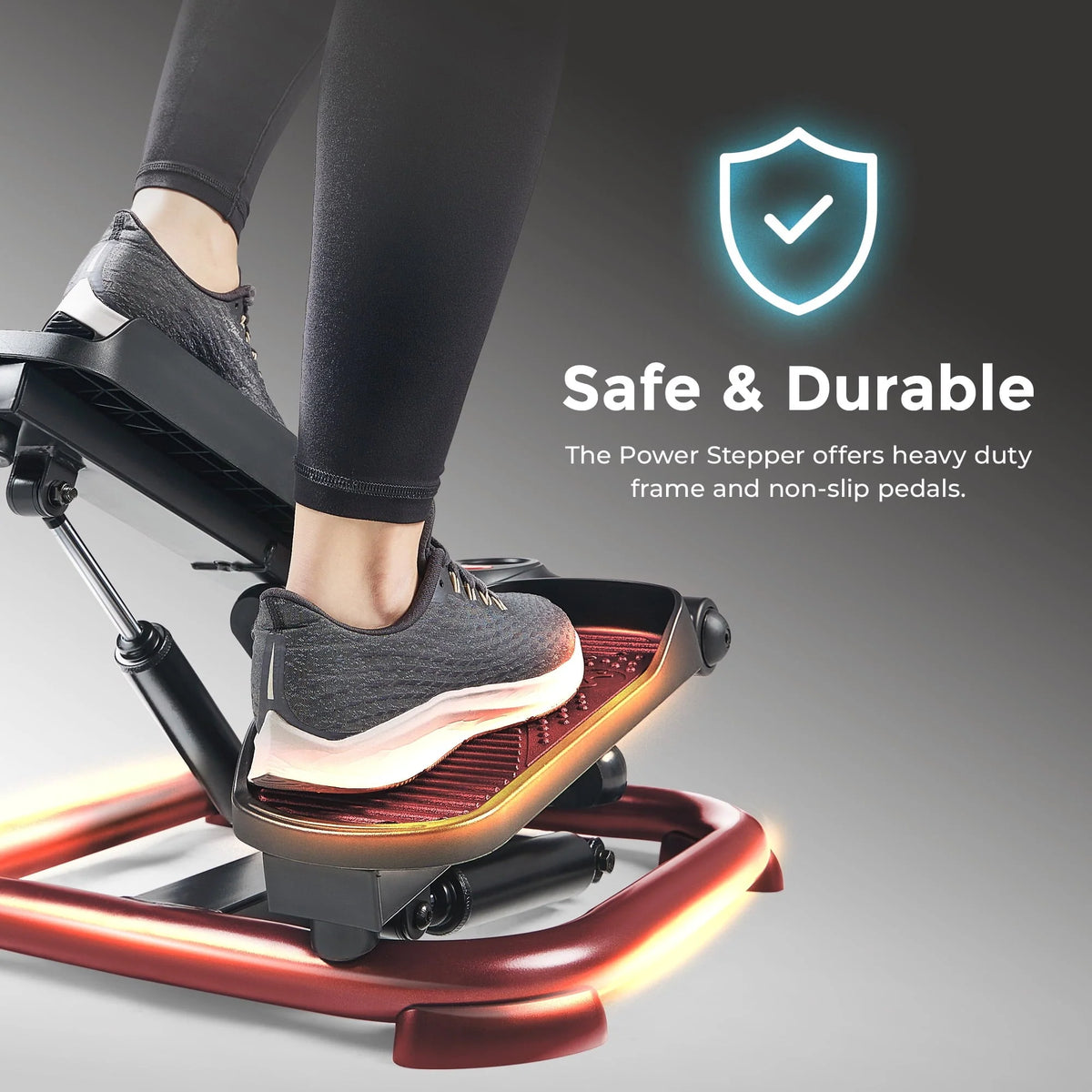 Sunny Health & Fitness Mini Stepper Appareil d’exercice de montée de marches avec capacité de charge supérieure - SF-S021054
