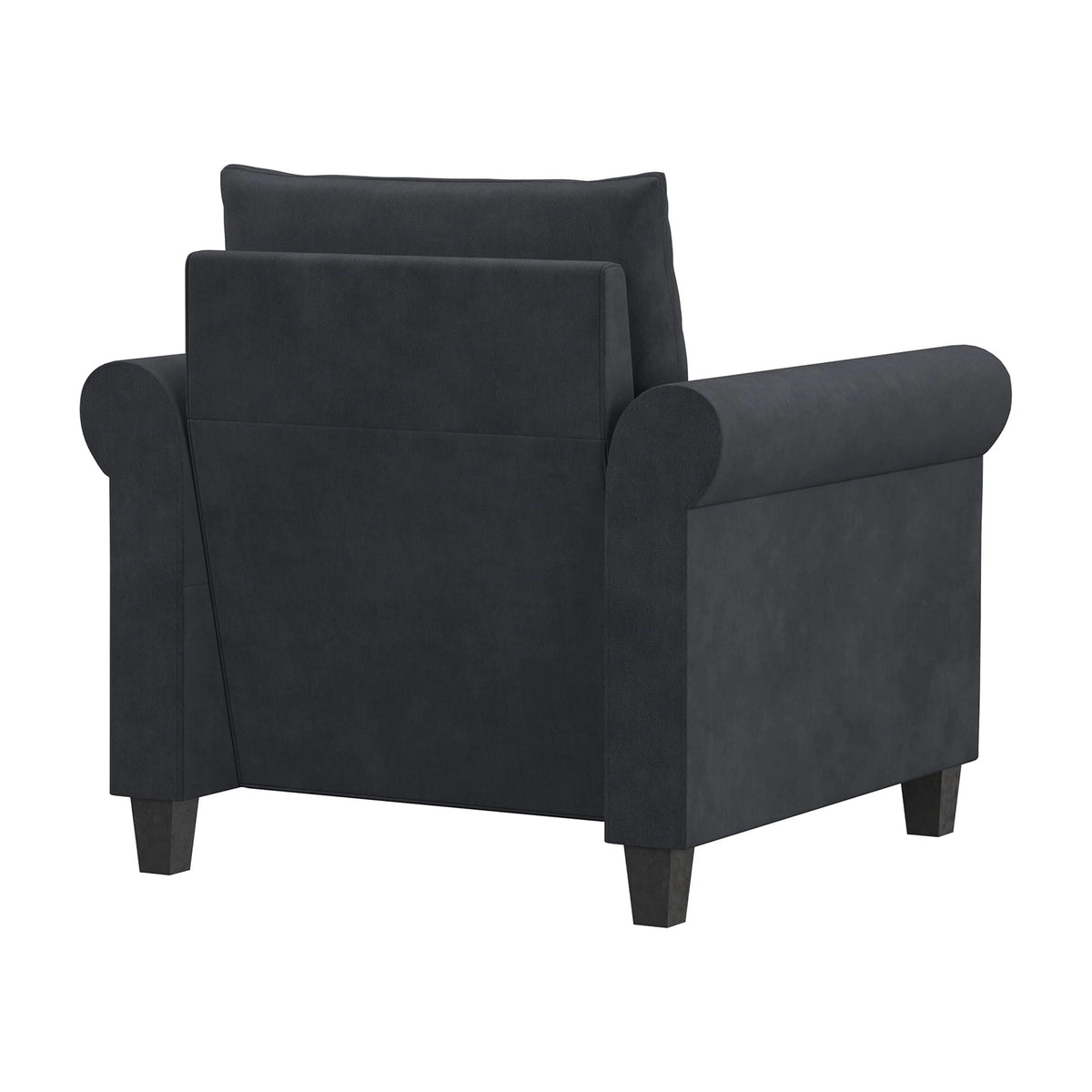 Fauteuil Fallon Lifestyle Solutions avec finition cloutée, tissu gris