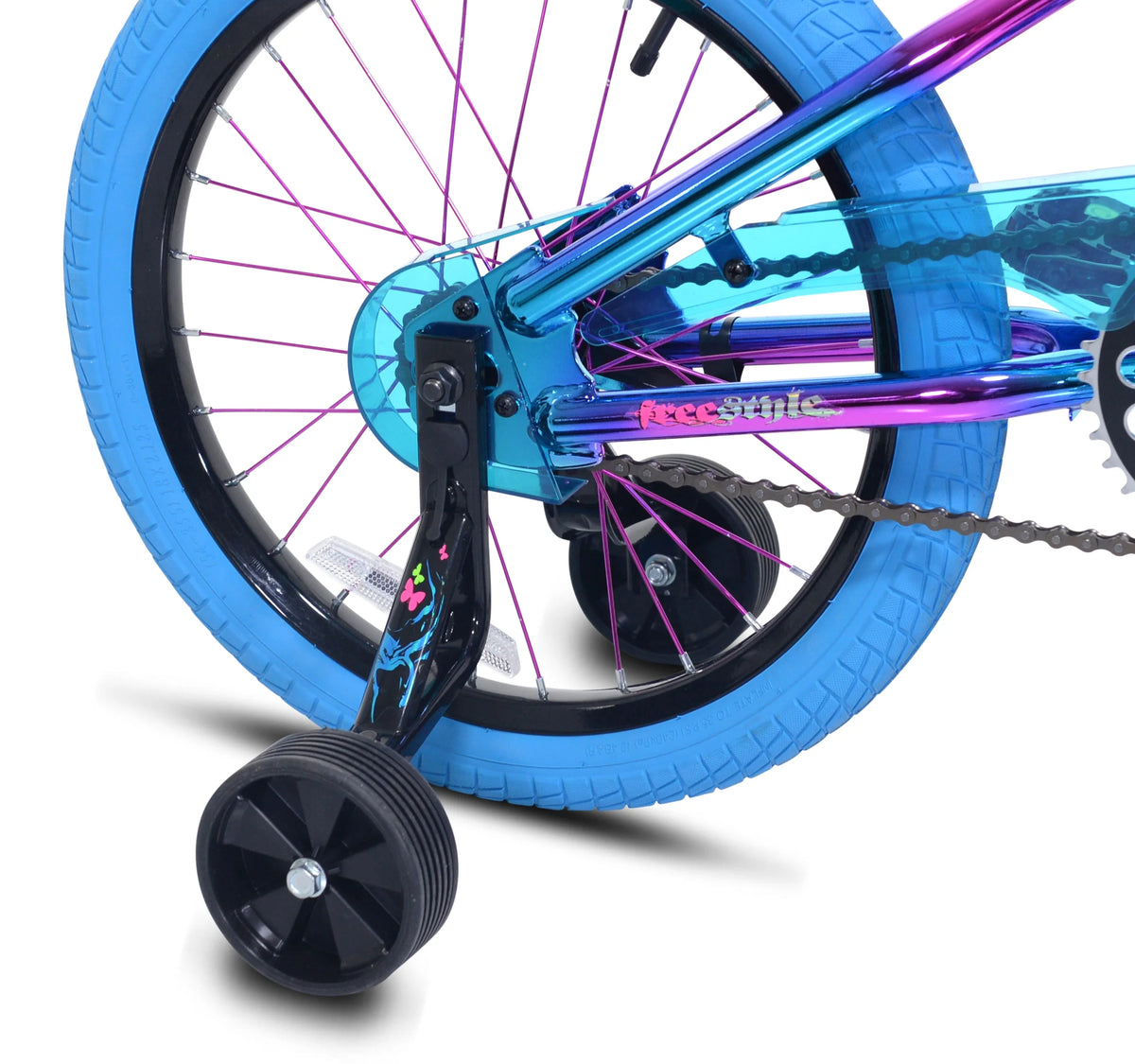 Vélo pour enfant 18 Kent Illusion, roues de 18 pouces, pour enfants de 6 à 12 ans, bleu/violet