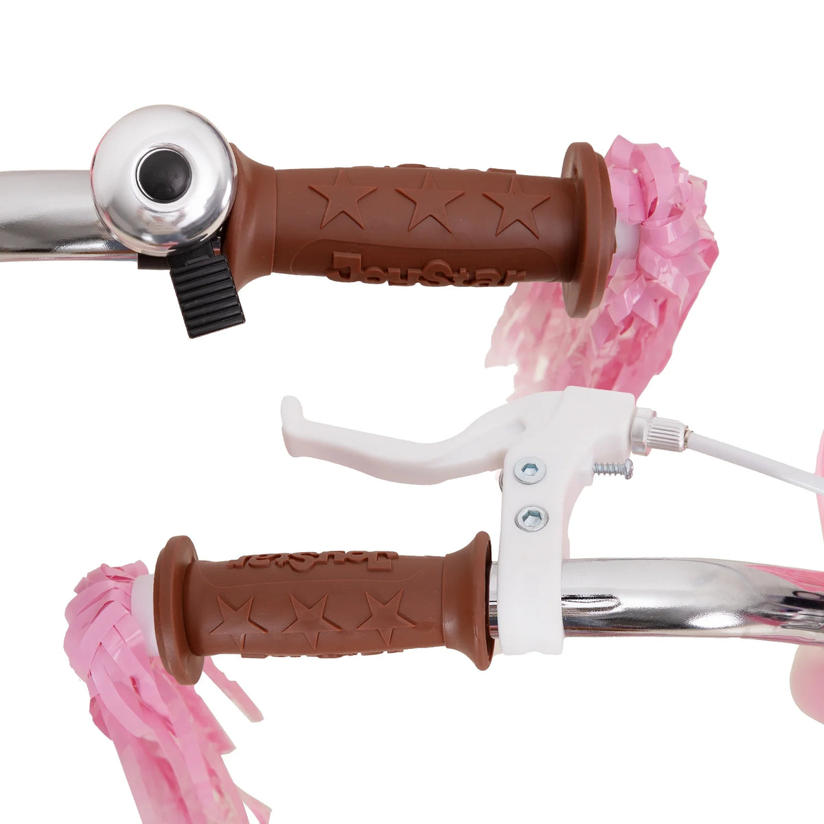 JOYSTAR Little Daisy Vélo pour enfant 14 pouces pour filles de 3 4 5 ans Vélo de princesse pour enfants avec freins à main Roues stabilisatrices Panier Serpentins Vélo pour tout-petits Bleu