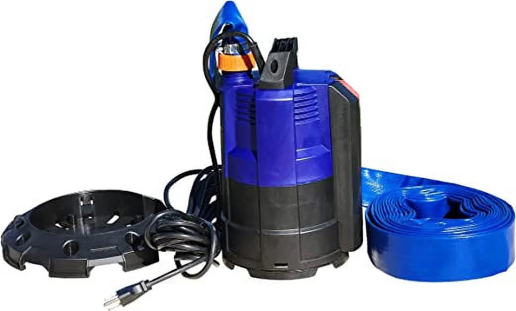 Pompe de relevage immergée avec tuyau (base de pompage d’eau à faible niveau en option)
